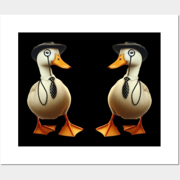 Twins In The Hall this the duck Wall Art by mohamedenweden